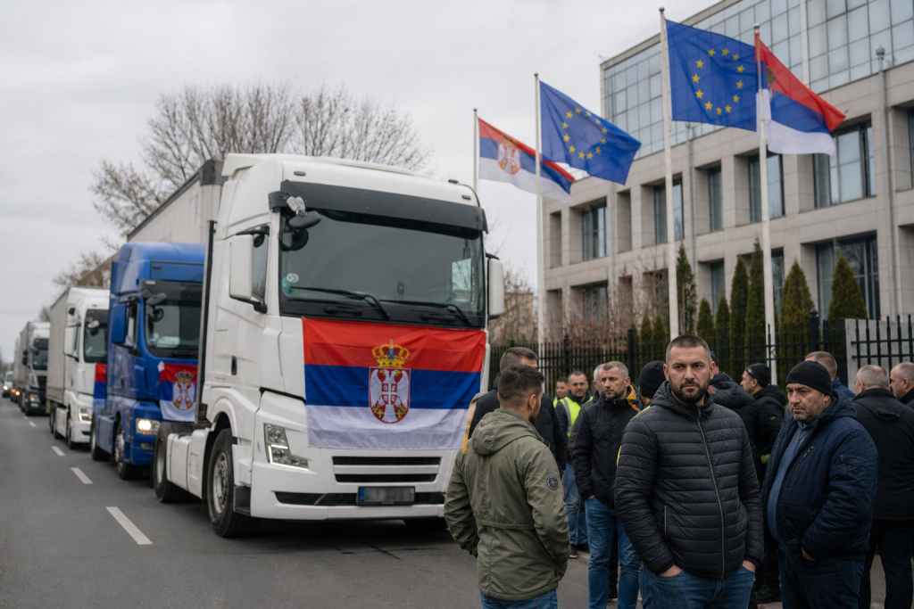 Βαλκάνιοι οδηγοί φορτηγών απειλούν με μπλόκα στα σύνορα της ΕΕ στις 14 Σεπτεμβρίου