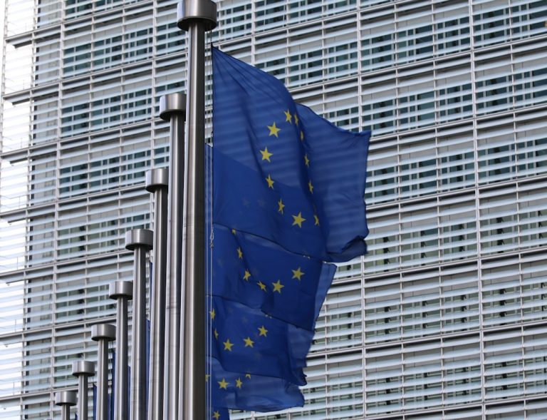 Σημαίες της Ευρωπαϊκής Ένωσης στις Βρυξέλλες