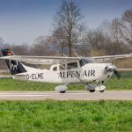 Μικρό ιδιωτικό αεροσκάφος τύπου Cessna στη Γερμανία - εικόνα αρχείου