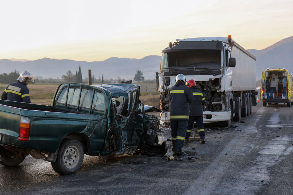 Νεκρός 56χρονος σε σφοδρή σύγκρουση αγροτικού με φορτηγό έξω από τη Θήβα