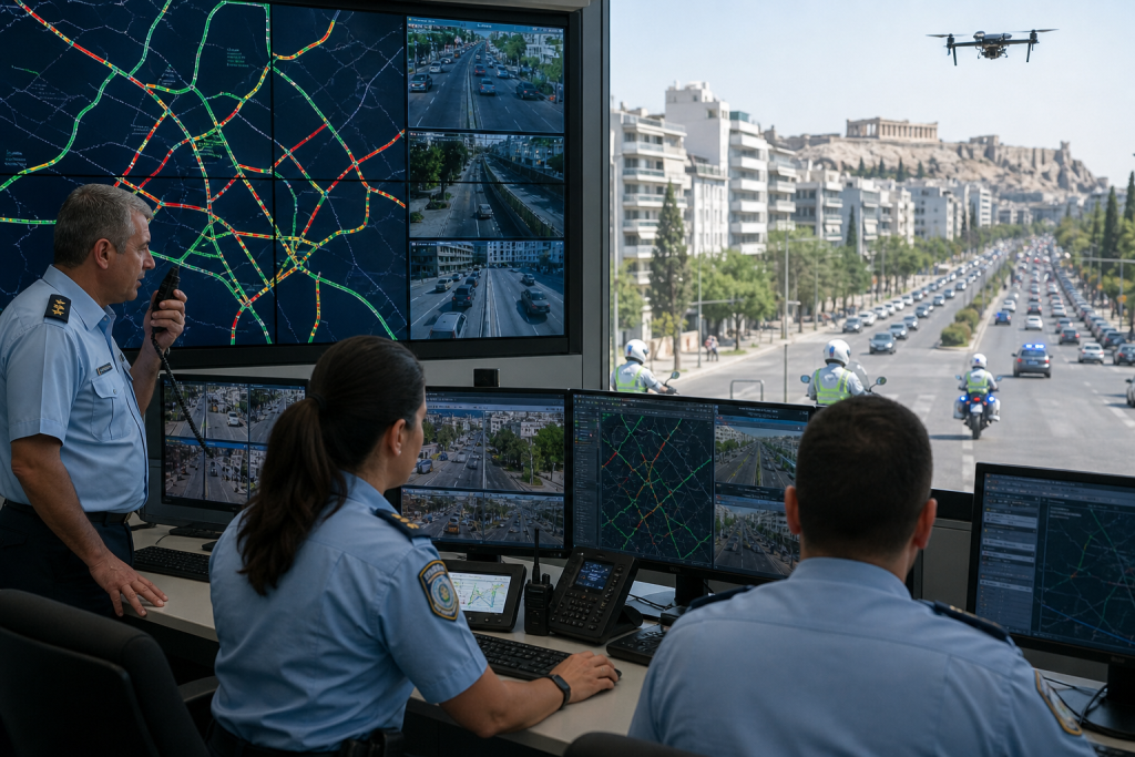 Traffic Commander: Η ΕΛ.ΑΣ. επιστρατεύει AI, 235 κάμερες και drones για το κυκλοφοριακό της Αττικής