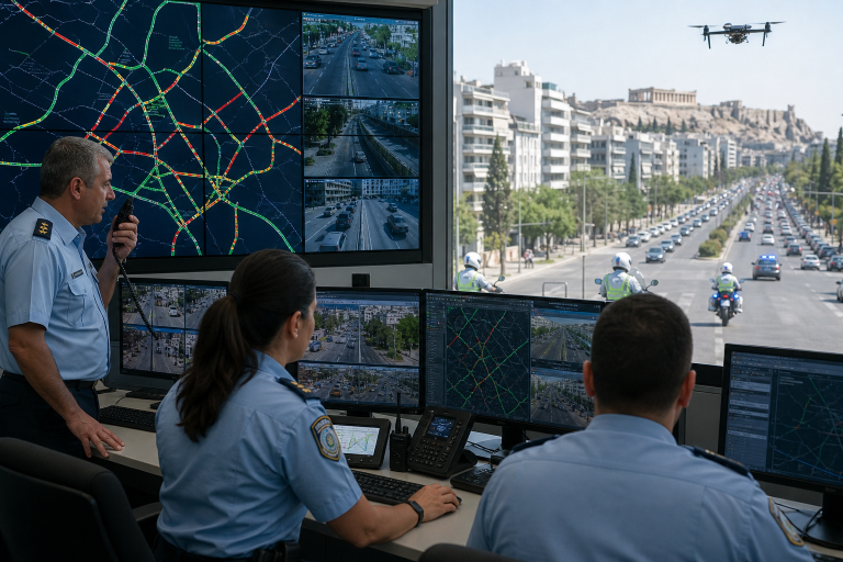 Traffic Commander: Η ΕΛ.ΑΣ. επιστρατεύει AI, 235 κάμερες και drones για το κυκλοφοριακό της Αττικής