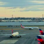 Αεροδρόμιο LaGuardia στη Νέα Υόρκη - εικόνα αρχείου
