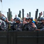 Βόρεια Κορέα – στρατιωτική παρέλαση, εικόνα αρχείου