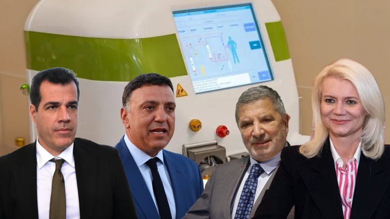 Ιωάννα Γάκα, Θάνος Πλεύρης, Βασίλης Κικίλιας και Γιώργος Πατούλης - εικόνα από το σχετικό ρεπορτάζ της Zougla