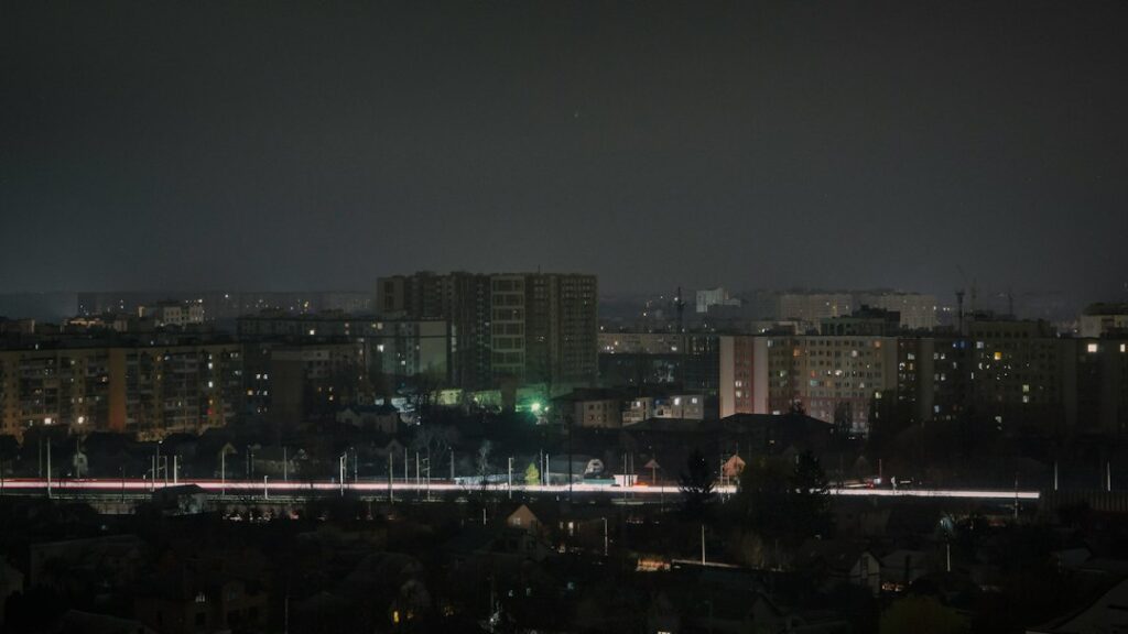Νυχτερινό Κίεβο σε blackout