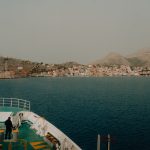 Πλοίο στο Αιγαίο - φωτογραφία αρχείου