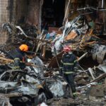 Καταστροφές από επίθεση σε ουκρανική πόλη
