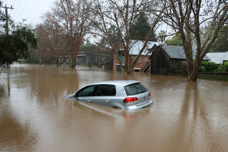 Πλημμυρισμένος δρόμος, συμβολική φωτογραφία αρχείου από Αυστραλία 2022
