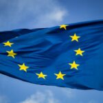 Σημαία Ευρωπαϊκής Ένωσης – εικόνα αρχείου